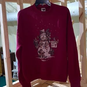 This is a super cute Christmas sweatshirt.